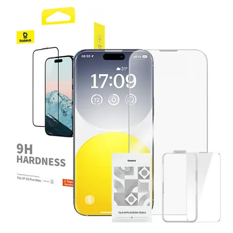 Baseus P60057404203-03 Diamantové tvrzené sklo pro Apple iPhone 15 Pro Max / 0.3mm