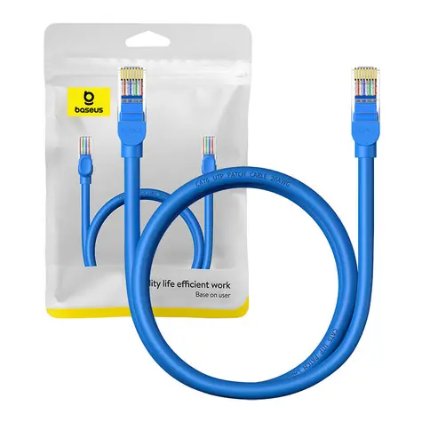 Baseus Cat 6 1Gb Ethernet RJ45 kabel 1m modrá