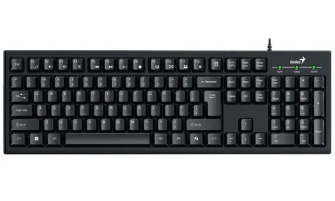 GENIUS Smart KB-100 černá / Drátová / Copilot / SmartGenius App / USB / CZ+SK layout