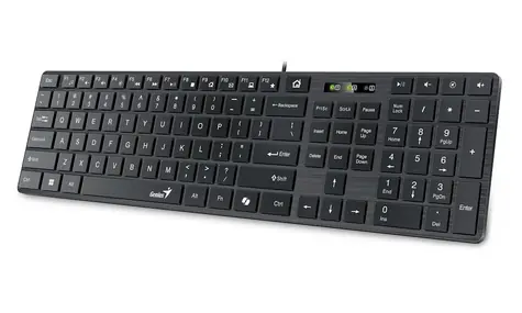 GENIUS Slimstar 126 černá / Drátová / Copilot / USB / CZ+SK layout