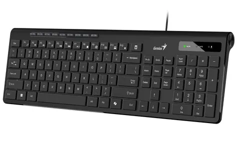 GENIUS Slimstar 230 II černá / Drátová / Copilot / USB / CZ+SK layout