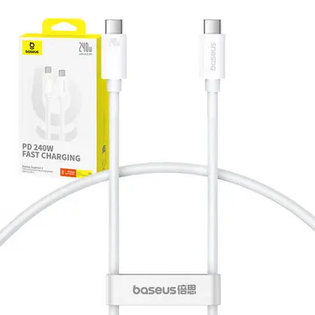 Baseus P10365200211-05 Superior 2 USB-C (M) - USB-C (M) (240W) 1.8m bílá