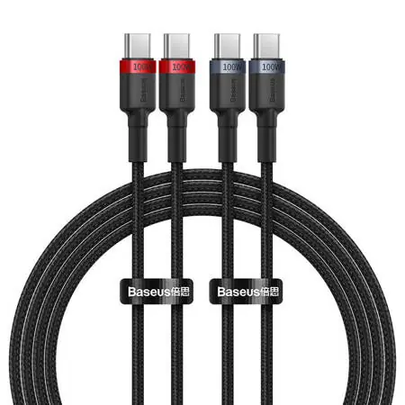 Baseus P10318306003-01 Cafule USB-C (M) - USB-C (M) (100W) 2m 2ks černá