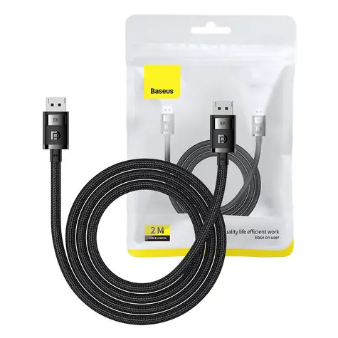 Baseus B00633706111-02 High Definition 8K kabel DP - DP 2.0m černá