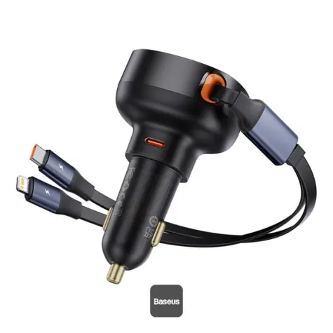 Baseus Enjoyment s kabelem Lightning/USB-C černá / 60W