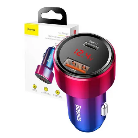 Baseus CCMLC20C-09 Magic nabíječka do auta / 1x USB-A / 1x USB-C / 45W