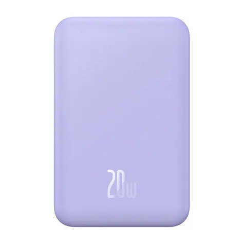 Baseus P10022107513-00 fialová / Powerbanka / 5000mAh / USB-C / MagSafe / 20W