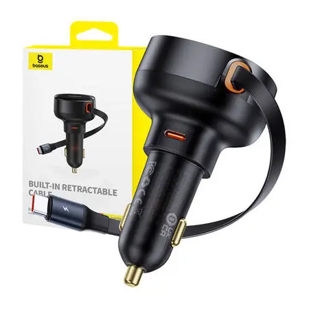 Baseus C00057802111-01 Enjoyment Pro Nabíječka do auta černá / USB-C / 60W