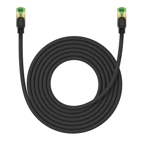 Baseus B0013320C111-05 Opletený síťový kabel RJ45 Cat.8 5m černá