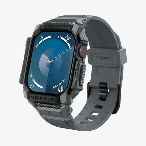 Spigen Rugged Armor Pro Ochranné pouzdro pro Apple Watch 2024 46mm dark gray