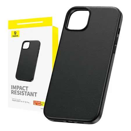 Baseus P60157304113-01 Fauxther Pouzdro pro Apple iPhone 15 Pro černá