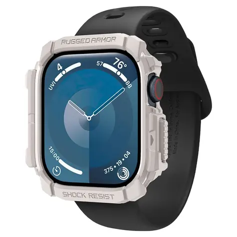 Spigen Rugged Armor Ochranné pouzdro pro Apple Watch 2024 46mm dune beige