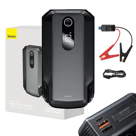 Baseus CGNL020001 Super Energy Max černá / Powerbanka se startérem / 42W / 20000 mAh / 2000A