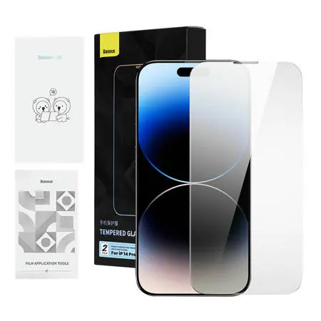 Baseus P60012018201-00 Tvrzené sklo s ochranou soukromí pro Apple iPhone 14 Pro Max 2ks