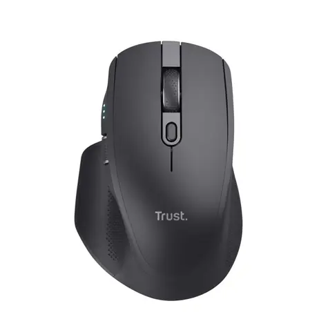 Trust Ozaa+ černá / Bezdrátová myš / optická / 3200 DPI / 6 tlačítek / RF 2.4GHz / Bluetooth 