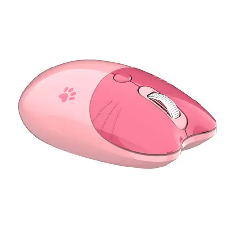 MOFII M3DM růžová / Bezdrátová optická myš / Bluetooth / 2.4 GHz USB-A přijímač / 1600 DPI / 1x AA
