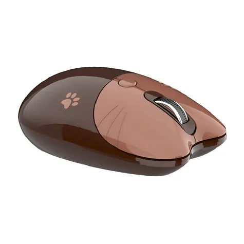 MOFII M3DM hnědá / Bezdrátová optická myš / Bluetooth / 2.4 GHz USB-A přijímač / 1600 DPI / 1x AA