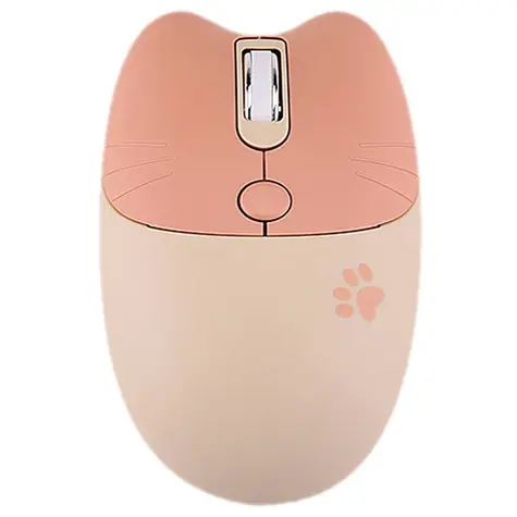 MOFII M3DM béžová / Bezdrátová optická myš / Bluetooth / 2.4 GHz USB-A přijímač / 1600 DPI / 1x AA