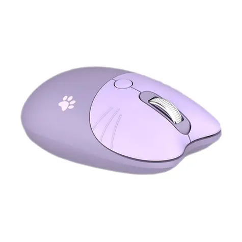 MOFII M3DM fialová / Bezdrátová optická myš / Bluetooth / 2.4 GHz USB-A přijímač / 1600 DPI / 1x AA