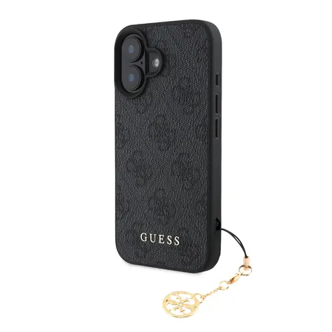 Guess 4G Charm Zadní Kryt pro Apple iPhone 16 Plus Tone on Tone šedá