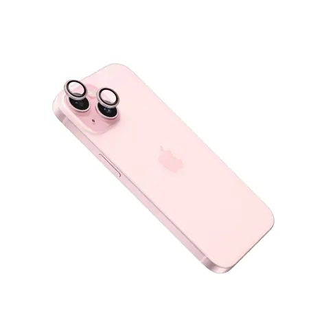 FIXED Ochranná skla čoček fotoaparátů Camera Glass pro Apple iPhone 16/16 Plus růžová / doprodej