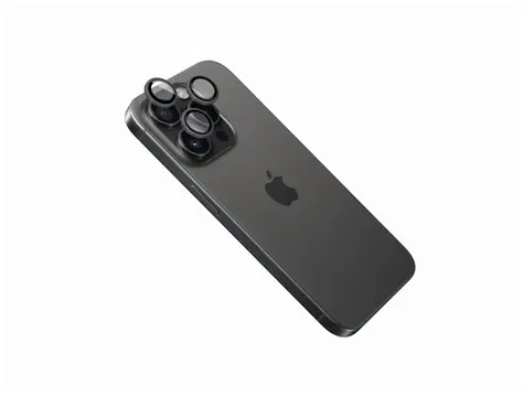 FIXED Ochranná skla čoček fotoaparátů Camera Glass pro Apple iPhone 16 Pro/16 Pro Max černá