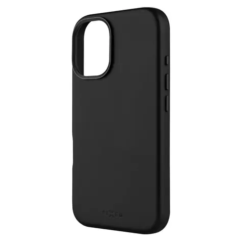 FIXED Kožený zadní kryt MagLeather s podporou MagSafe pro Apple iPhone 16 černý