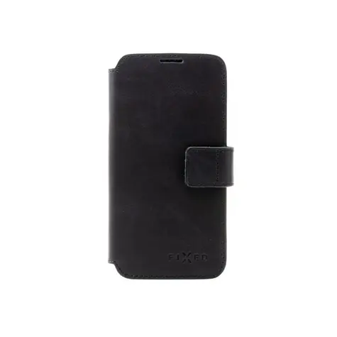 FIXED Kožené pouzdro typu kniha ProFit pro Apple iPhone 16 Pro černé