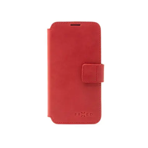FIXED Kožené pouzdro typu kniha ProFit pro Apple iPhone 16 Pro červené / doprodej