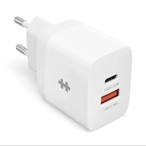 Hyper HyperJuice USB-C nabíječka 20W bílá / USB-C / USB-A / PD