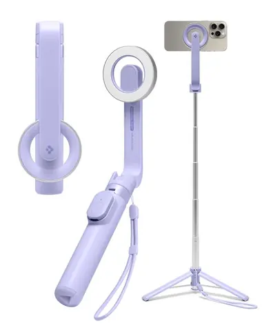 Spigen MagSafe SelfieStick Tripod selfie tyč fialová