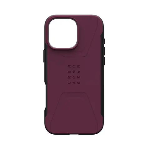 UAG Civilian MagSafe ochranný kryt pro Apple iPhone 16 Pro Max vínová