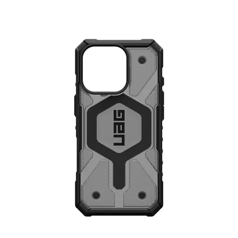 UAG Pathfinder Clear MagSafe ochranný kryt pro Apple iPhone 16 Pro šedá