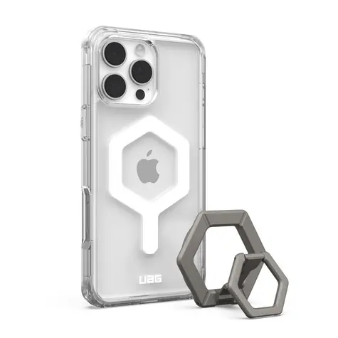 UAG Plyo MagSafe ochranný kryt pro Apple iPhone 16 Pro Max ice white/titanium stand