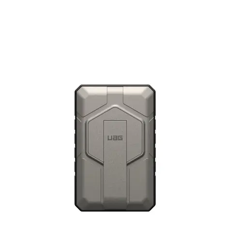 UAG Rugged PowerBank MagSafe Kickstand titanová BULK / Powerbanka / 10000 mAh / USB-C 20W / bezdrátové 10W