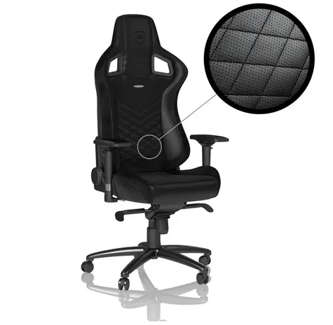 noblechairs EPIC černá / Herní židle / syntetická kůže / nastavitelná / pojezdová kolečka / nosnost 120 kg 