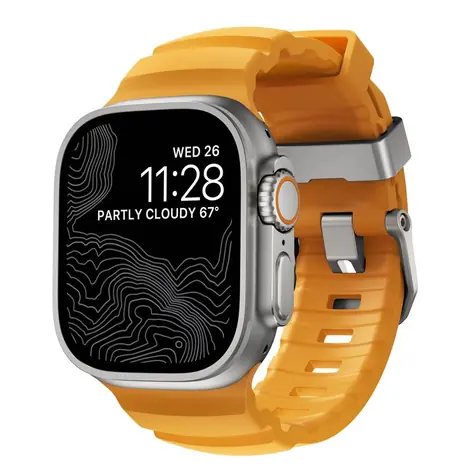 Nomad Rocky Point Band řemínek pro Apple Watch Ultra (49/45/44/42mm) žlutá