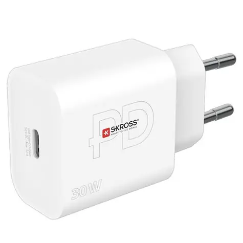 SKROSS USB-C nabíjecí adaptér Power charger 30W bílá / 1x USB-C