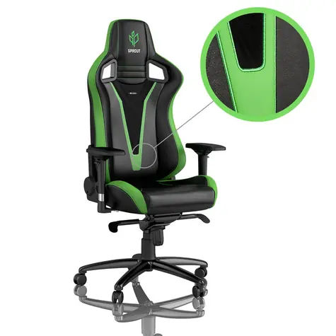 noblechairs EPIC Sprout Edition / Herní židle / syntetická kůže / nastavitelná / pojezdová kolečka / nosnost 120 kg 
