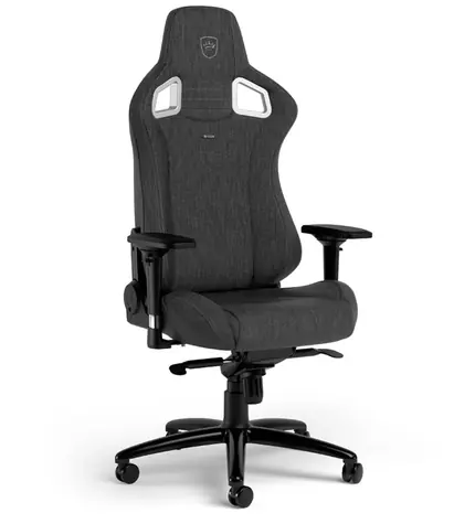noblechairs EPIC TX antracitová / Herní židle / textil / nastavitelná / pojezdová kolečka / nonsnost 120 kg 