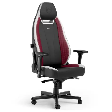 noblechairs LEGEND černo-bílo-červená / Herní židle / syntetická kůže / nastavitelná / pojízdná kolečka / nosnost 150 kg