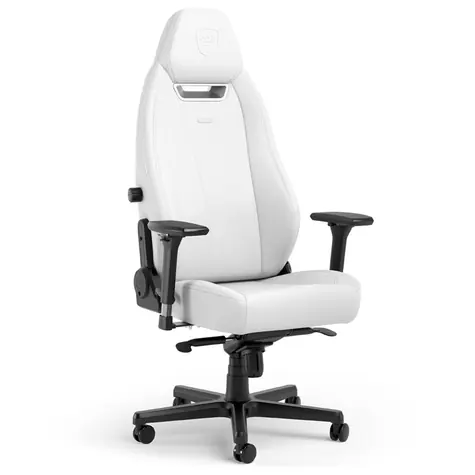 noblechairs LEGEND White Edition / Herní židle / syntetická kůže / nastavitelná / pojízdná kolečka / nosnost 150 kg