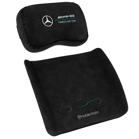 noblechairs Sada polštářů z paměťové pěny - Mercedes-AMG Petronas Formula One Team Edition / pro židle EPIC & ICON & HER