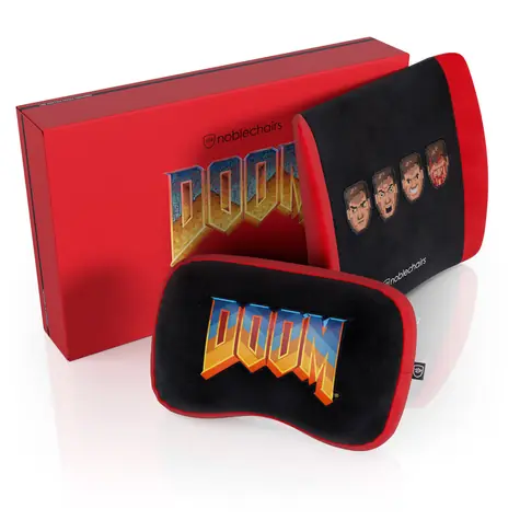 noblechairs Sada polštářů z paměťové pěny - DOOM Retro Edition / pro židle EPIC & ICON & HERO & LEGEND