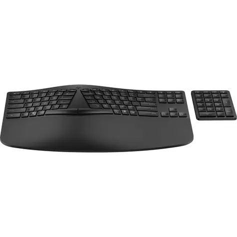 HP 960 Ergonomic černá / bezdrátová ergonomická klávesnice / nůžkové klávesy / USB / Bluetooth / CZ-SK Layout / numerick
