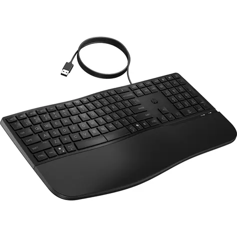 HP 480 Comfort černá / drátová klávesnice / membránová / USB / CZ-SK Layout / 1.5m
