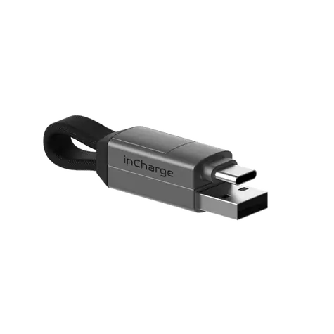 Rolling Square inCharge 6 šedá / magnetický kabel 6v1 / USB / USB-C / Lightning / MicroUSB / 15W