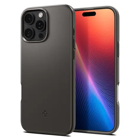 Spigen Thin Fit MagSafe ochranný kryt pro Apple iPhone 16 Pro Max gunmetal