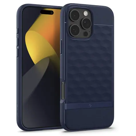 Spigen Caseology Parallax MagSafe ochranný kryt pro Apple iPhone 16 Pro modrá