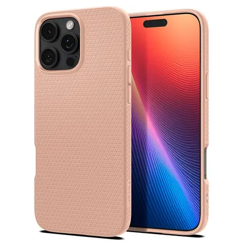 Spigen Liquid Air ochranný kryt pro Apple iPhone 16 Pro Max rose titanium 